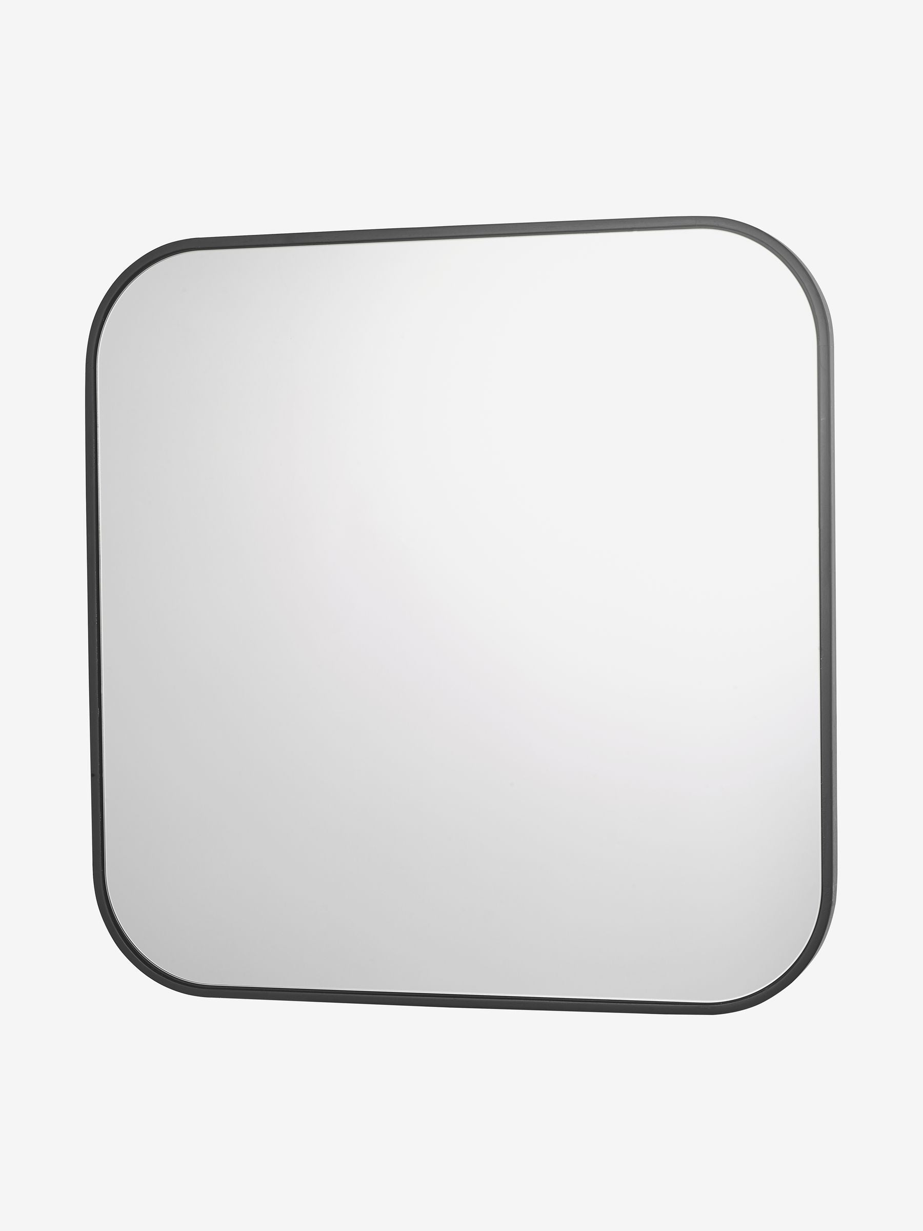 Dar Lighting Matt Black Firuz Mirror 60cm square - British product