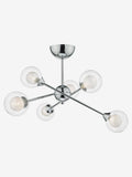 Dar Lighting Polished Chrome Zeke ceiling light Ø58cm - British product