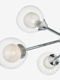 Dar Lighting Polished Chrome Zeke ceiling light Ø58cm - British product