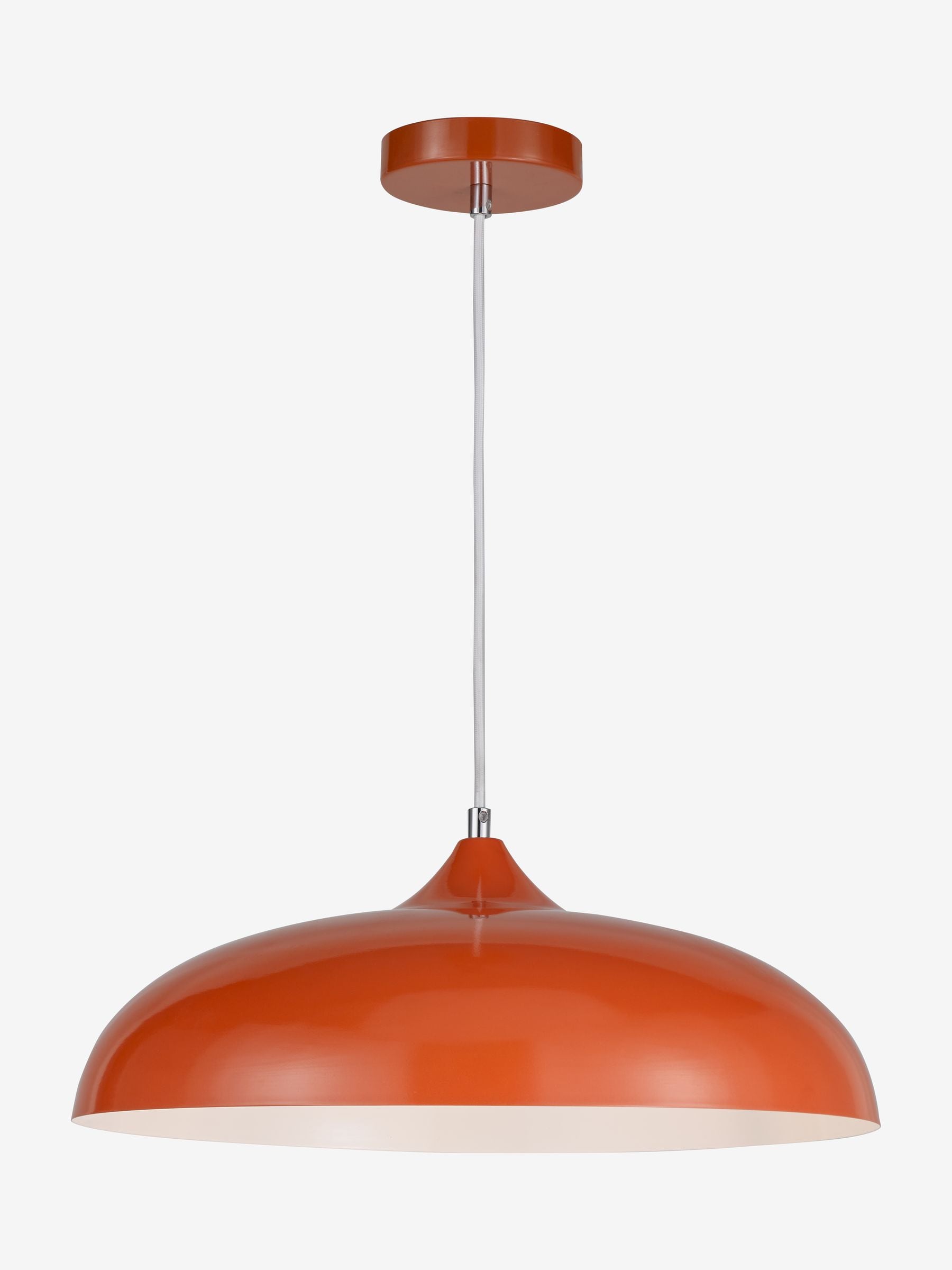 Dar Lighting orange Kaelan pendant ceiling light, UK version