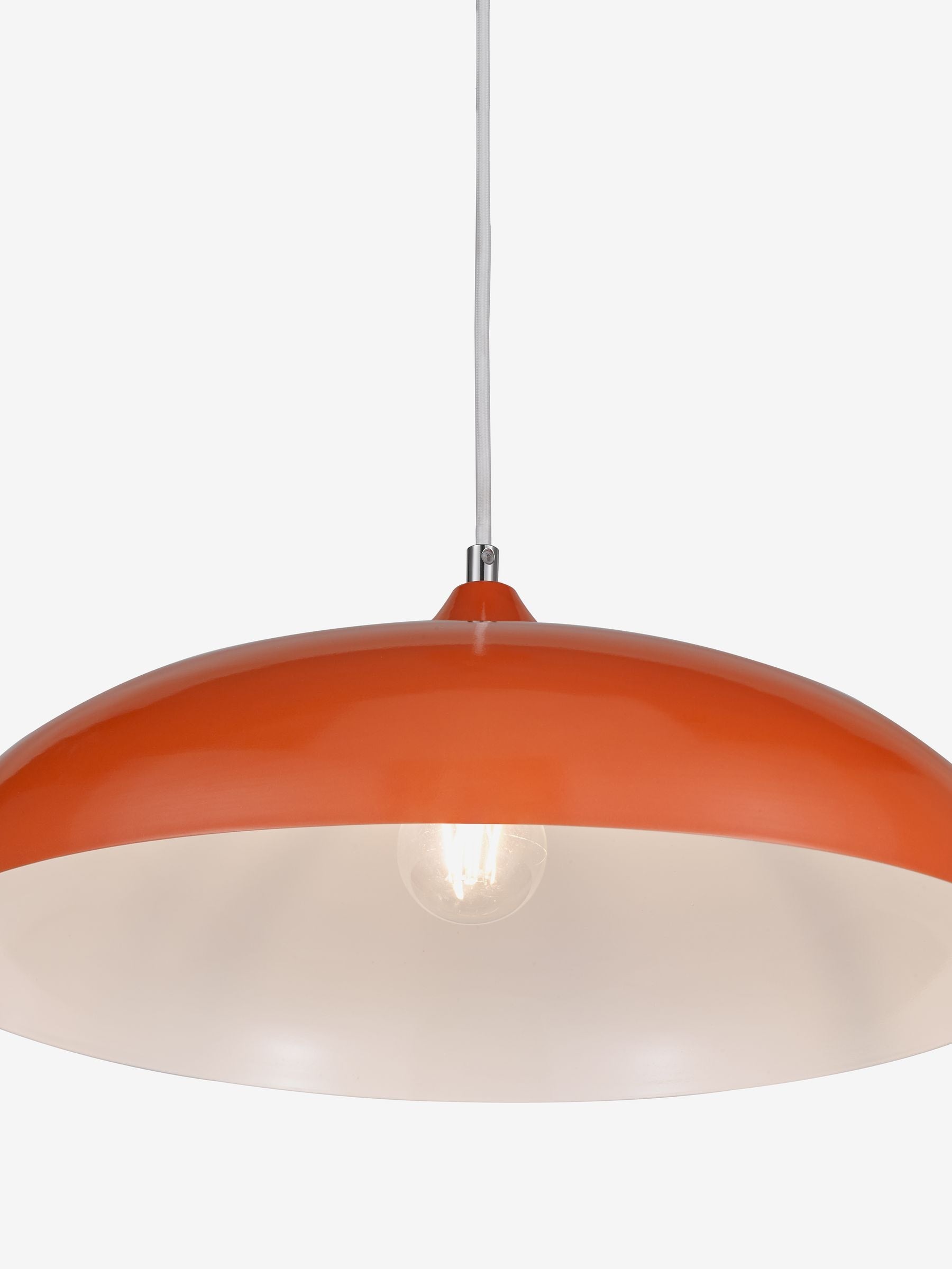 Dar Lighting orange Kaelan pendant ceiling light, UK version