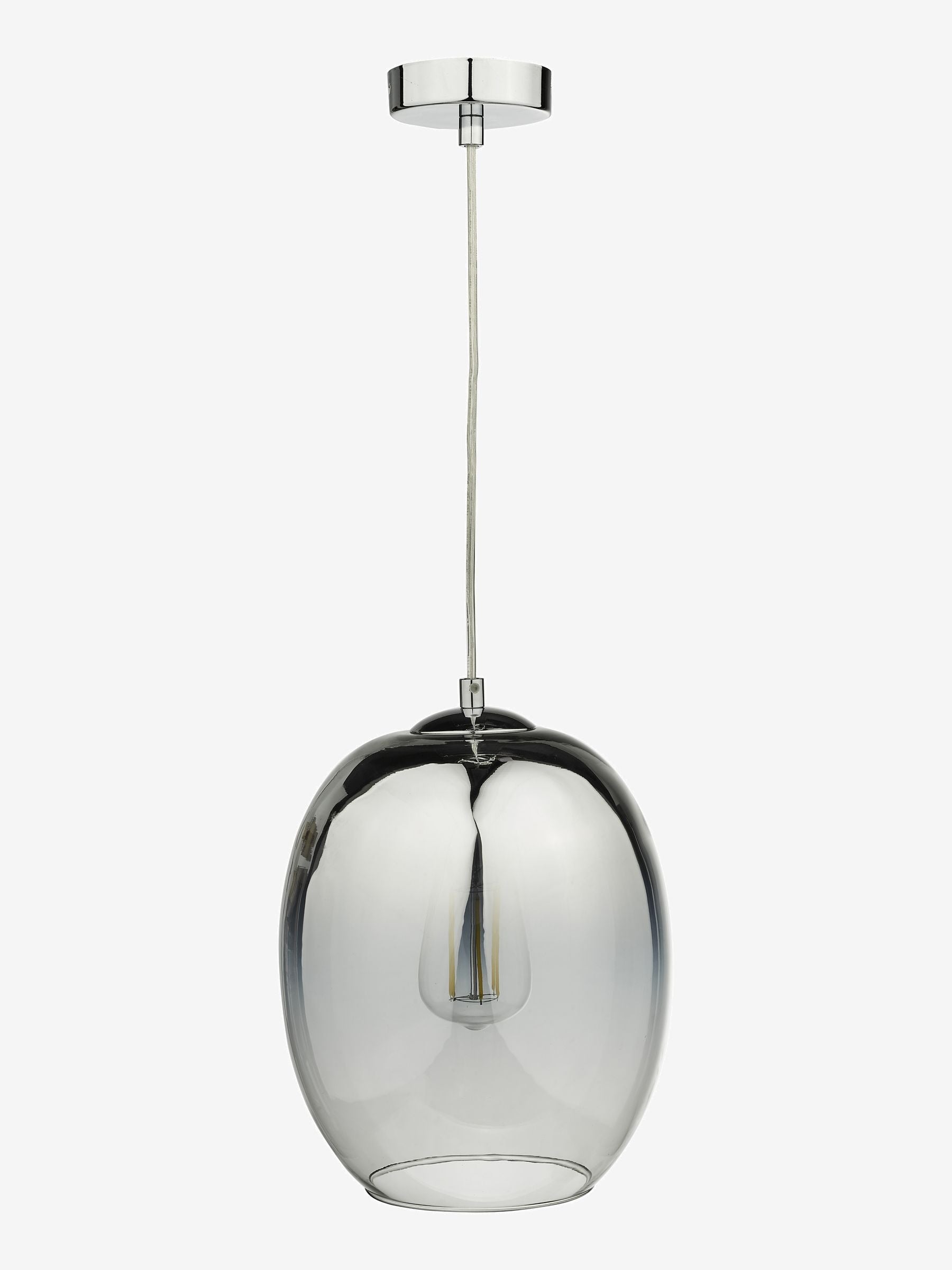 Dar Lighting Patrice pendant light mirrored ombre glass 29cm (British brand)