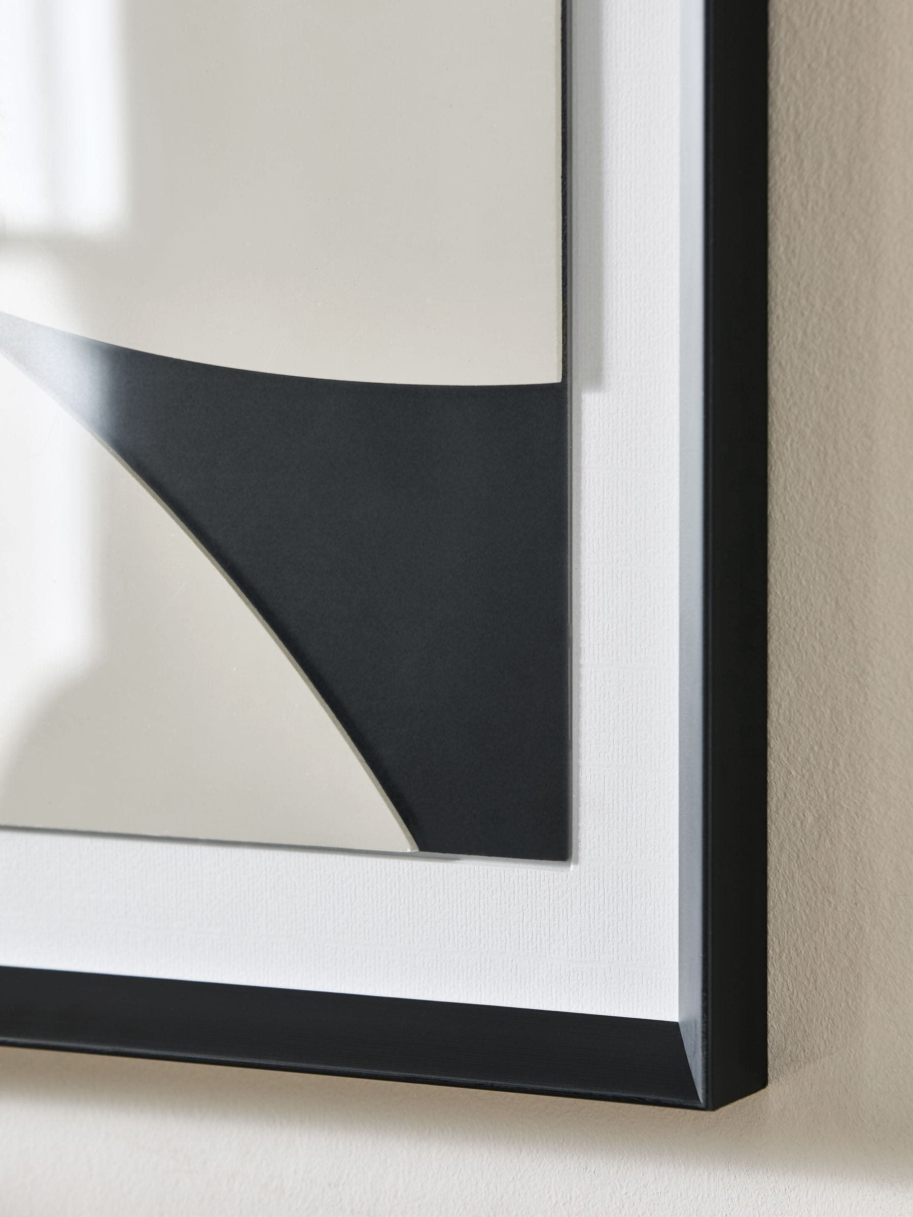 Sosandar black and white abstract wall art set of two framed prints (British brand)