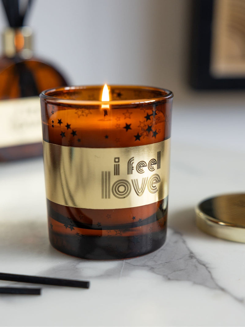 Rockett St George Cedarwood Frankincense I Feel Love candle - British product