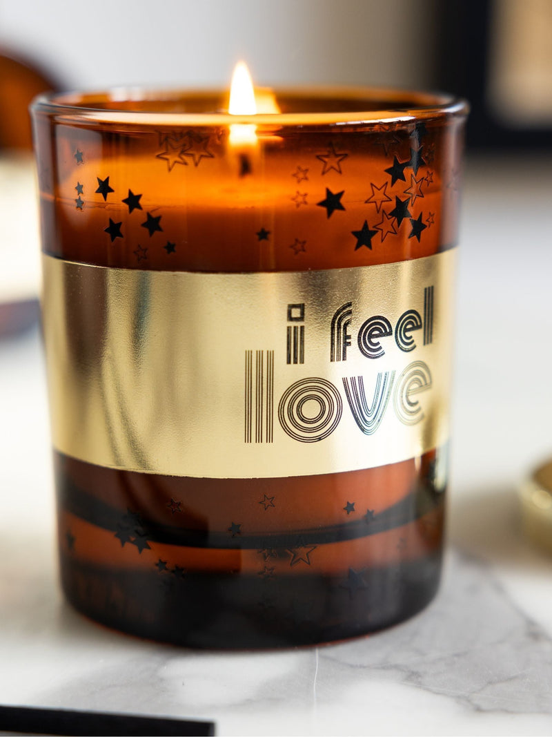 Rockett St George Cedarwood Frankincense I Feel Love candle - British product