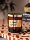 Rockett St George Cedarwood Frankincense I Feel Love candle - British product