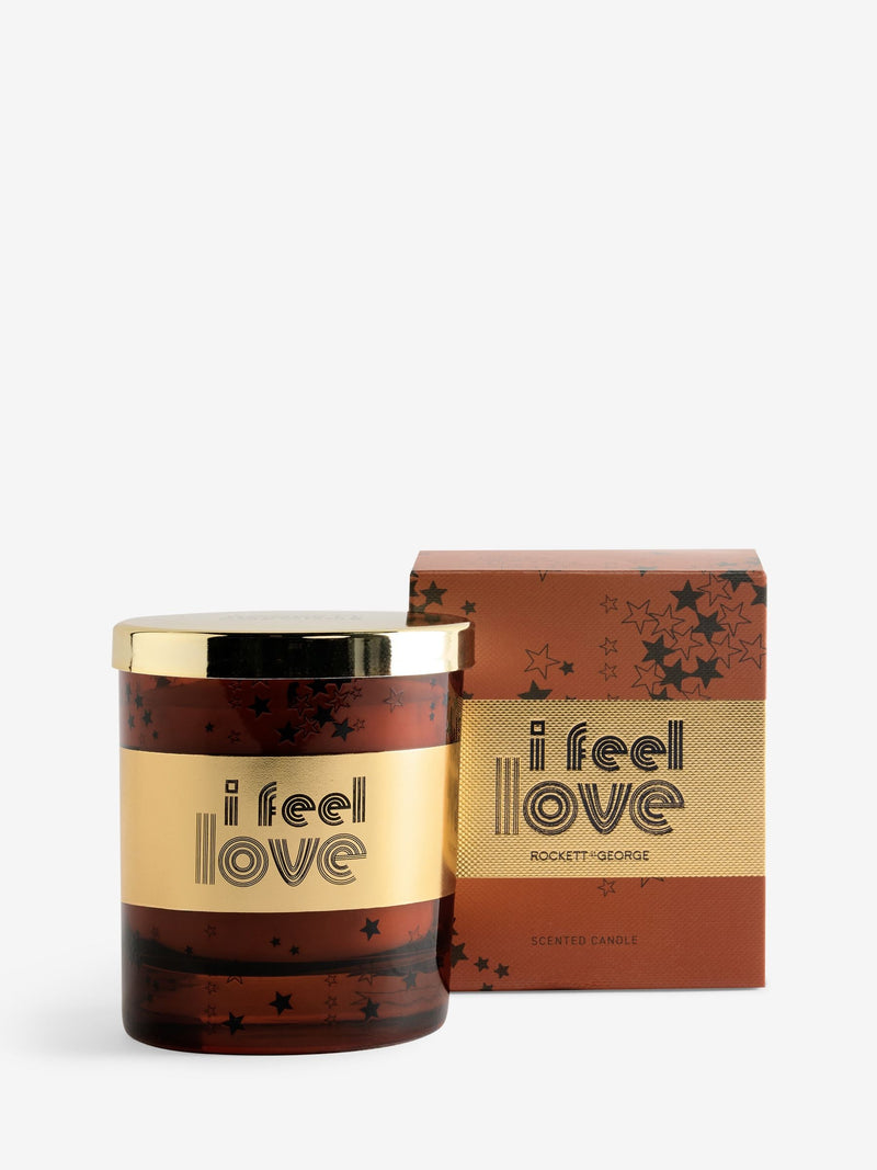 Rockett St George Cedarwood Frankincense I Feel Love candle - British product