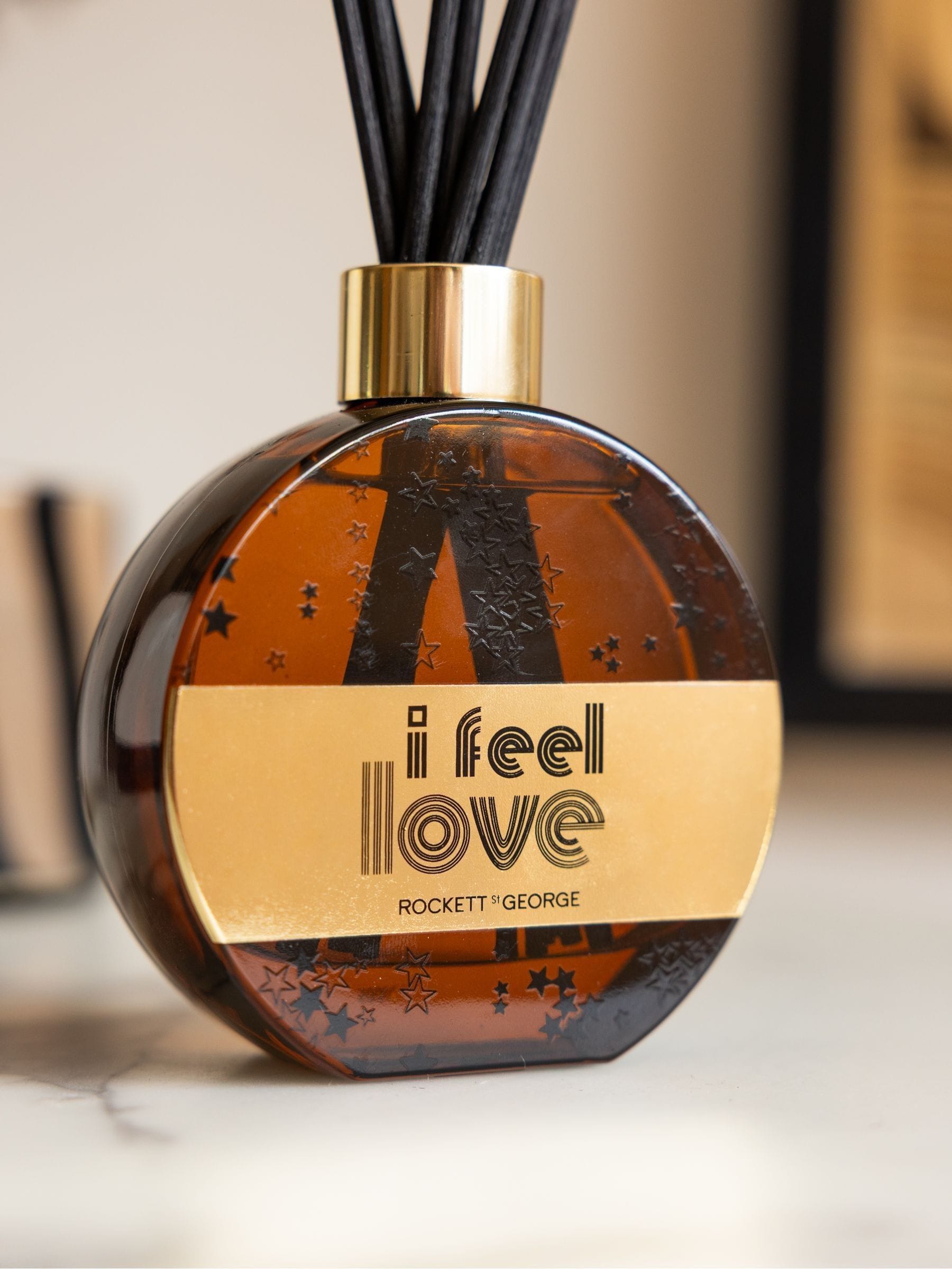 Rockett St George cedarwood and frankincense reed diffuser, imported from the UK
