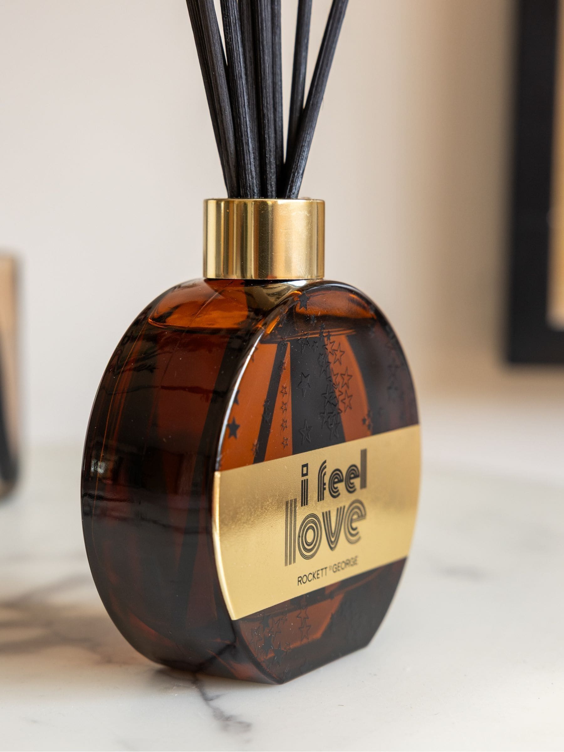 Rockett St George cedarwood and frankincense reed diffuser, imported from the UK