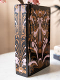 Rockett St George brown art deco book vase 20cm, imported from the UK