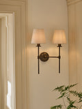 Bronze Carolina 1 Light Wall Light, 45cm Height