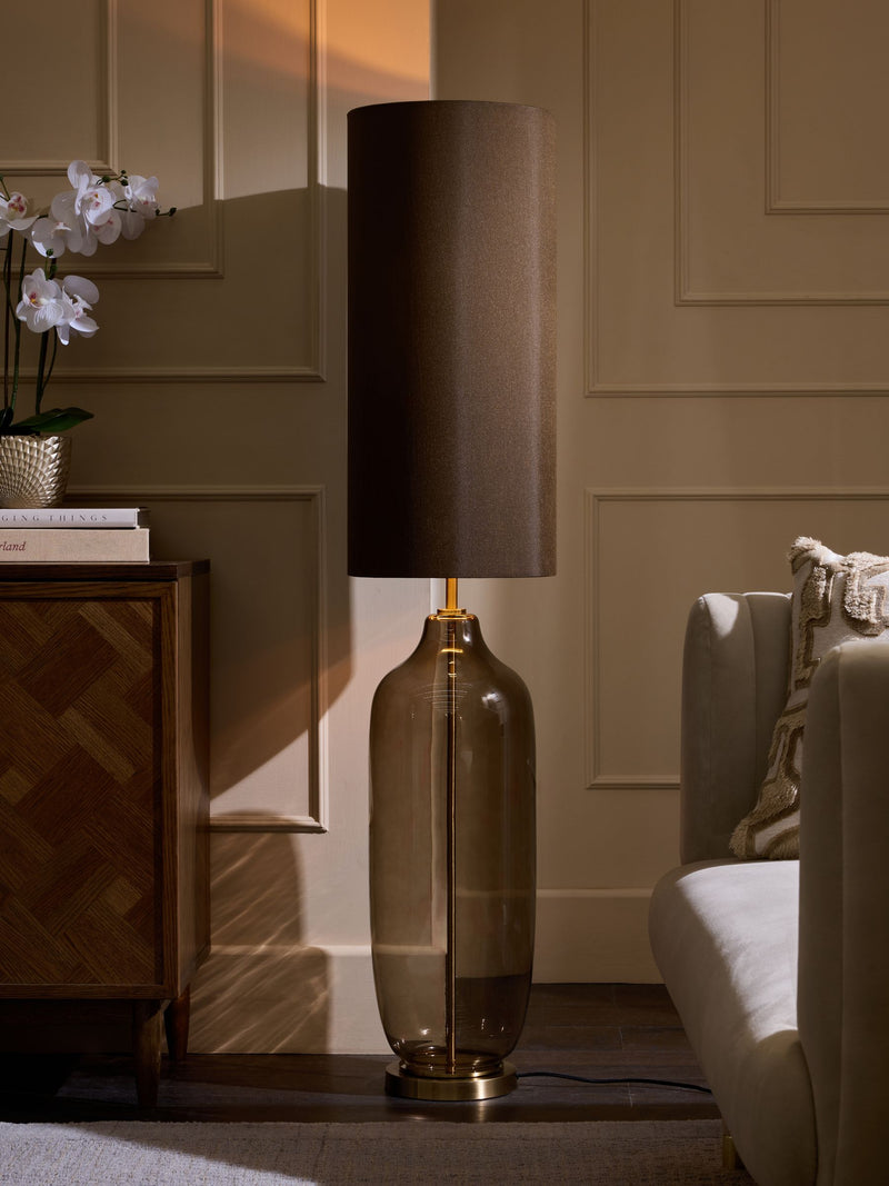 Chocolate Brown Connor Floor Lamp