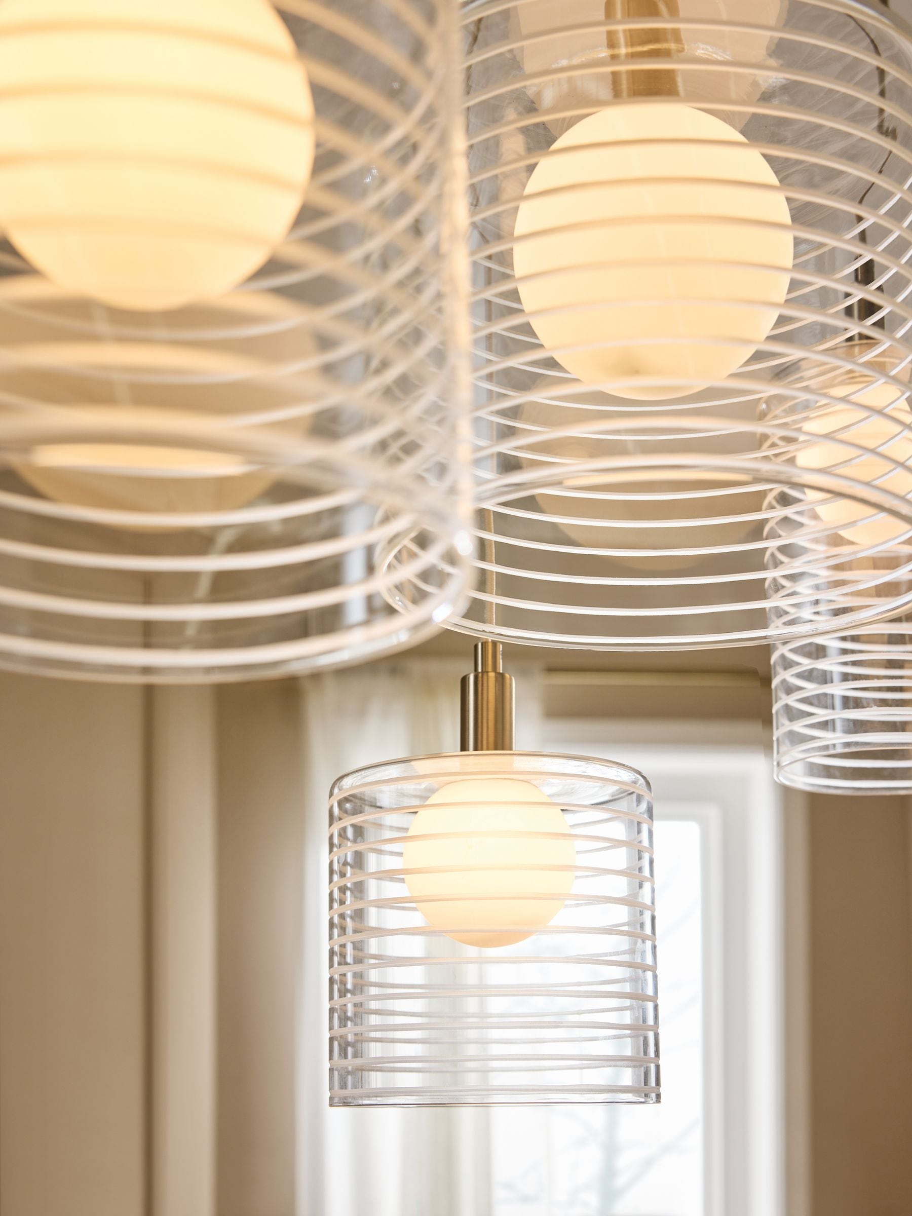 Milan 6 light linear pendant ceiling light - British product