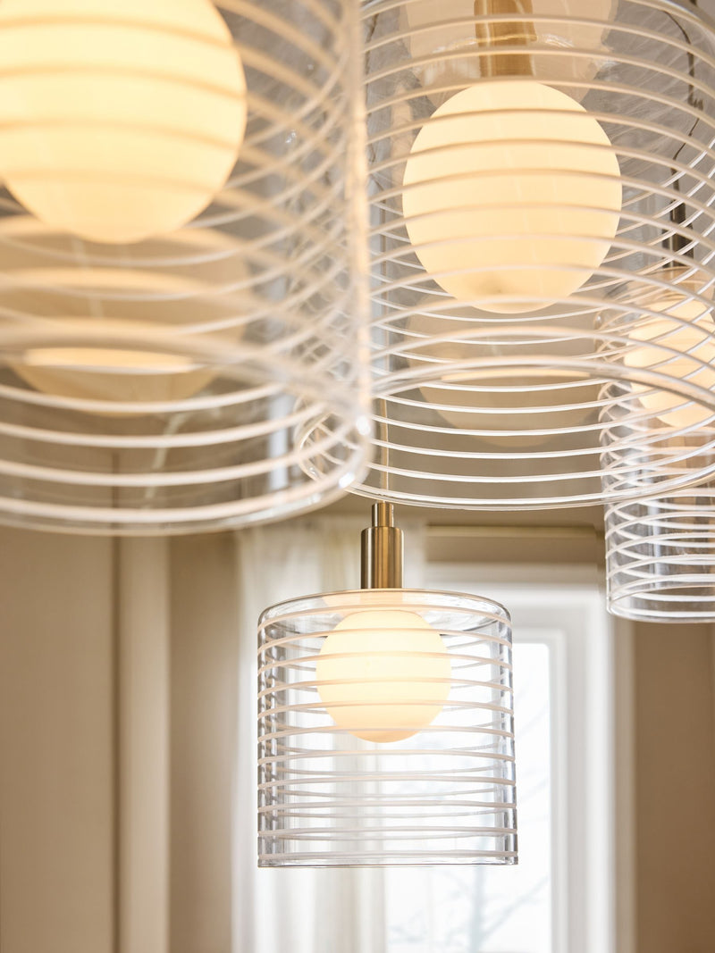 Milan 6 light linear pendant ceiling light - British product