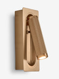 Rechargeable Denver wall light in brass finish - British product