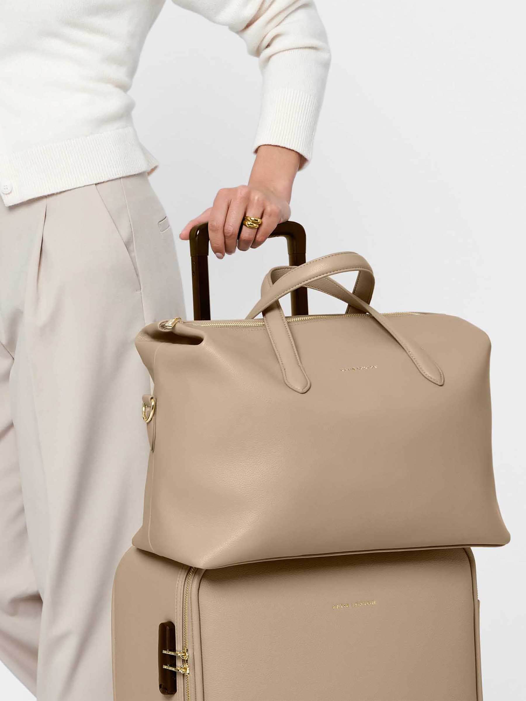 Katie Loxton taupe Milan cabin bag (British brand)