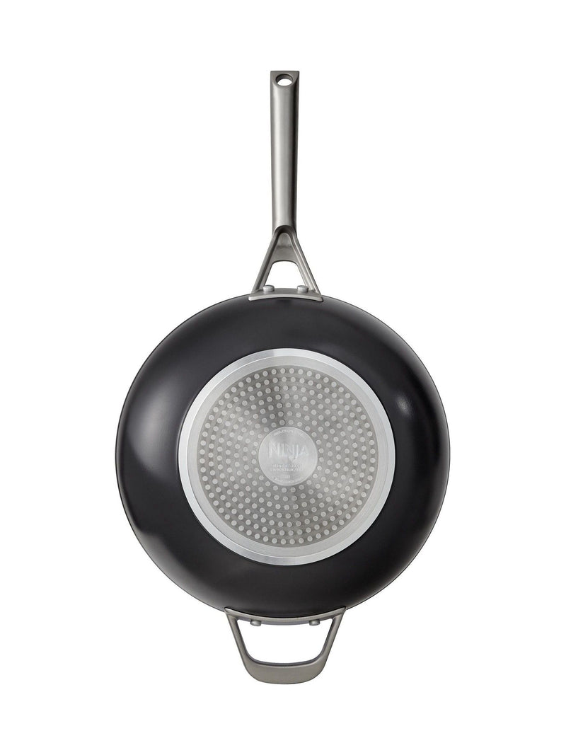 Ninja grey ceramic wok 28cm, imported from the UK