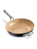 Ninja grey ceramic wok 28cm, imported from the UK