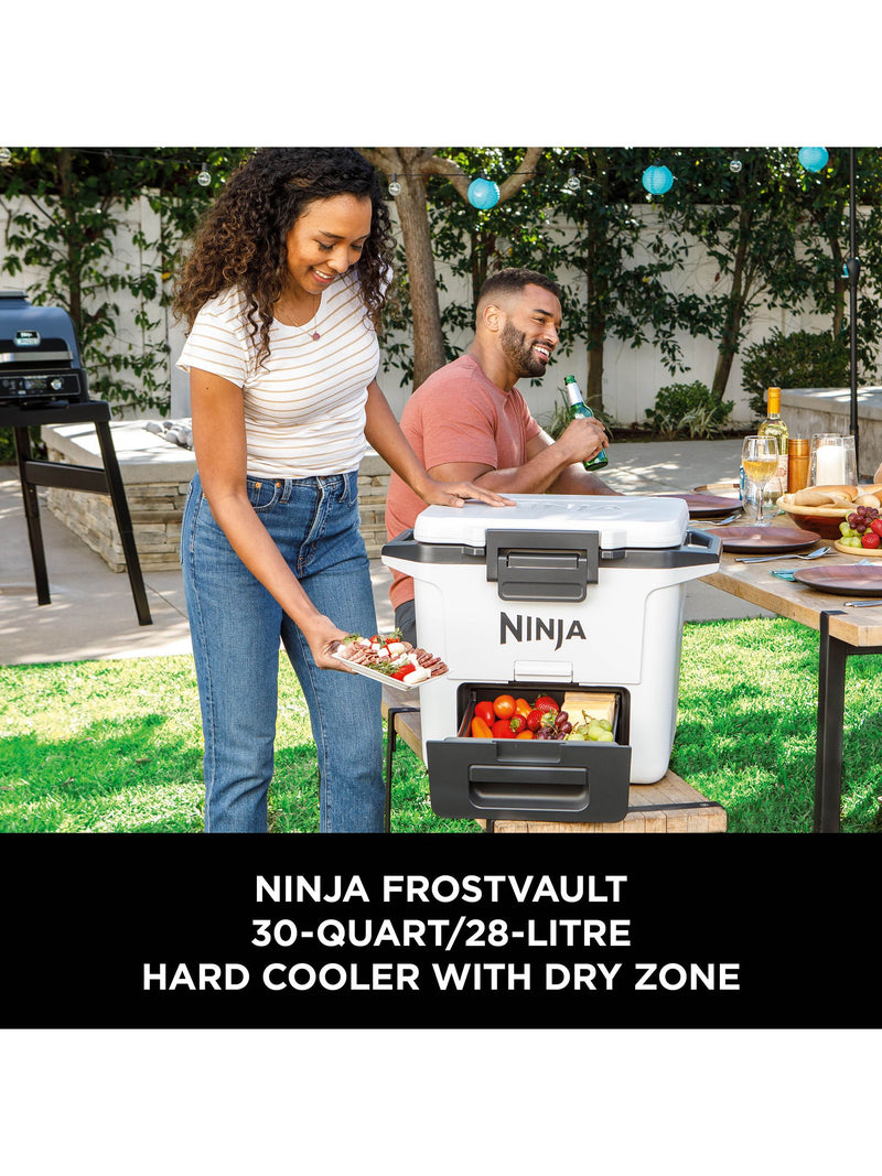 Ninja White FrostVault hard cooler 30QT/28L, imported from the UK