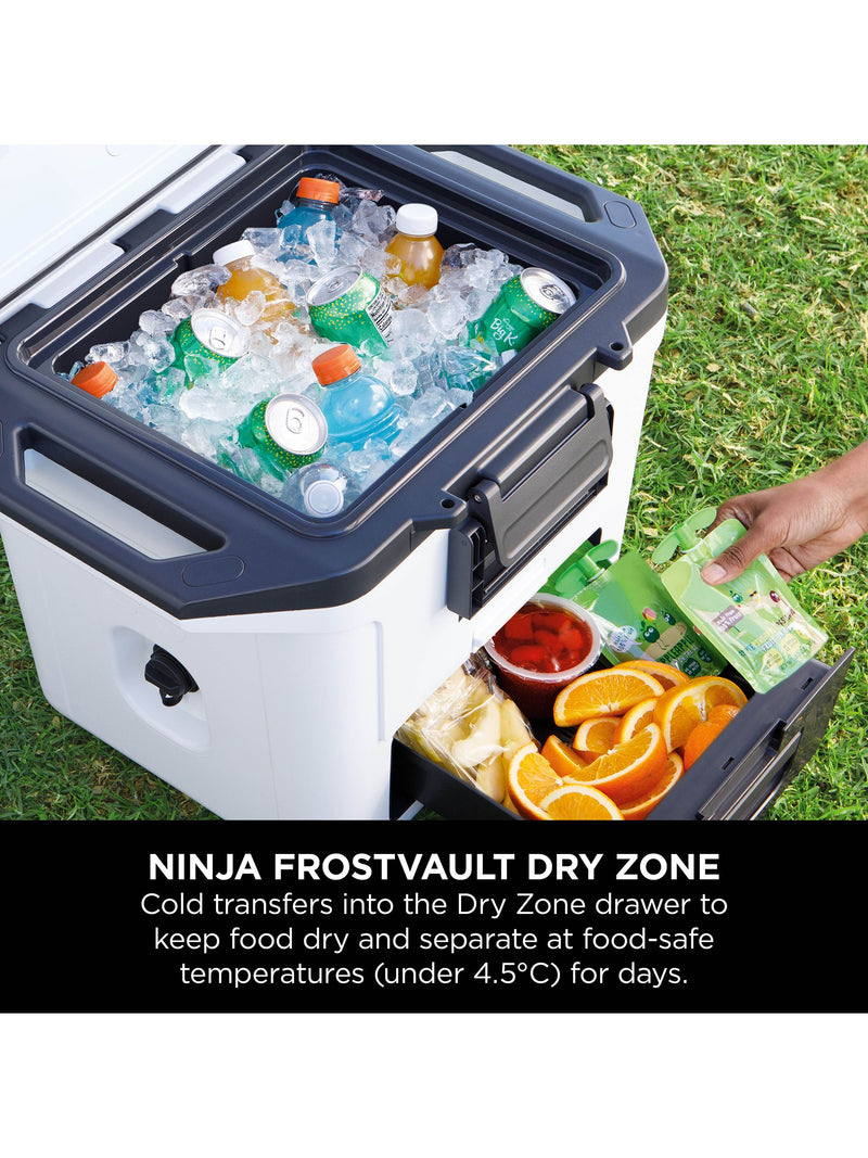 Ninja White FrostVault hard cooler 30QT/28L, imported from the UK