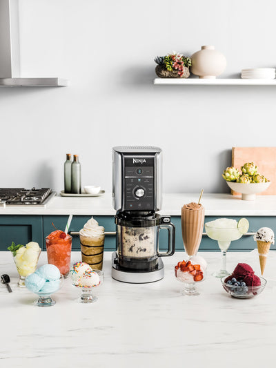 Ninja Schwarz CREAMi Deluxe 10-in-1 Eiscreme- und Getränkemacher