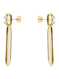 Karen Millen gold crystal drop earrings ellipse design, imported from the UK