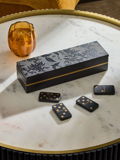 Schwarz/Gold Bold Chic Domino Set