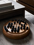 Brown Wooden Solitaire Set