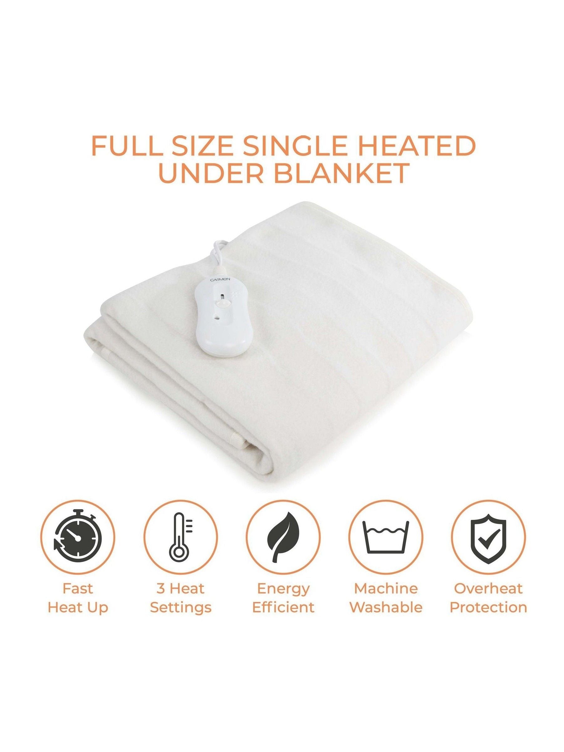 Carmen heated under blanket king size - British product