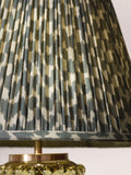 Green mosaic pleated lamp shade for home decor, UK version