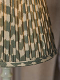 Green mosaic pleated lamp shade for home decor, UK version