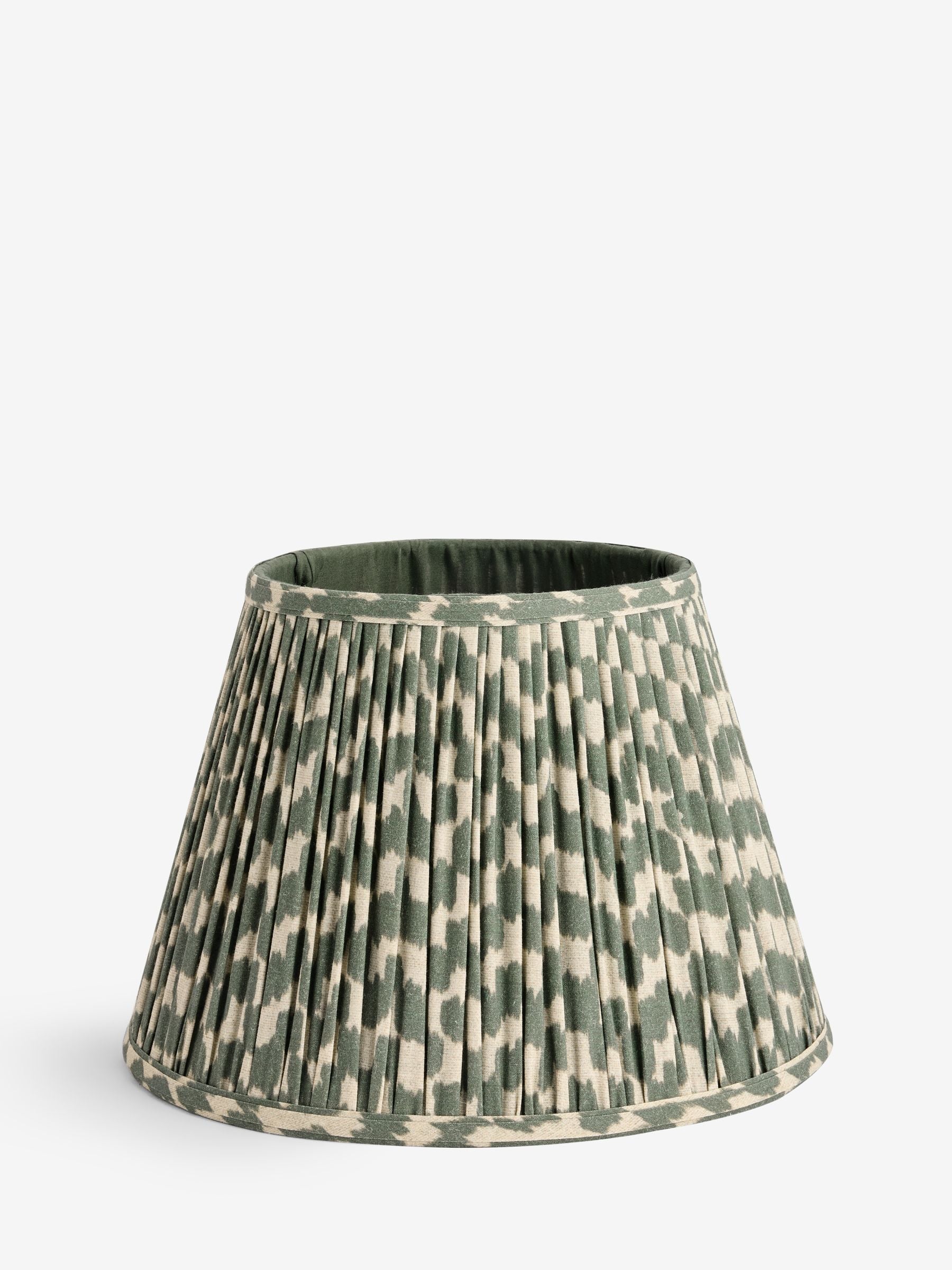 Green mosaic pleated lamp shade for home decor, UK version