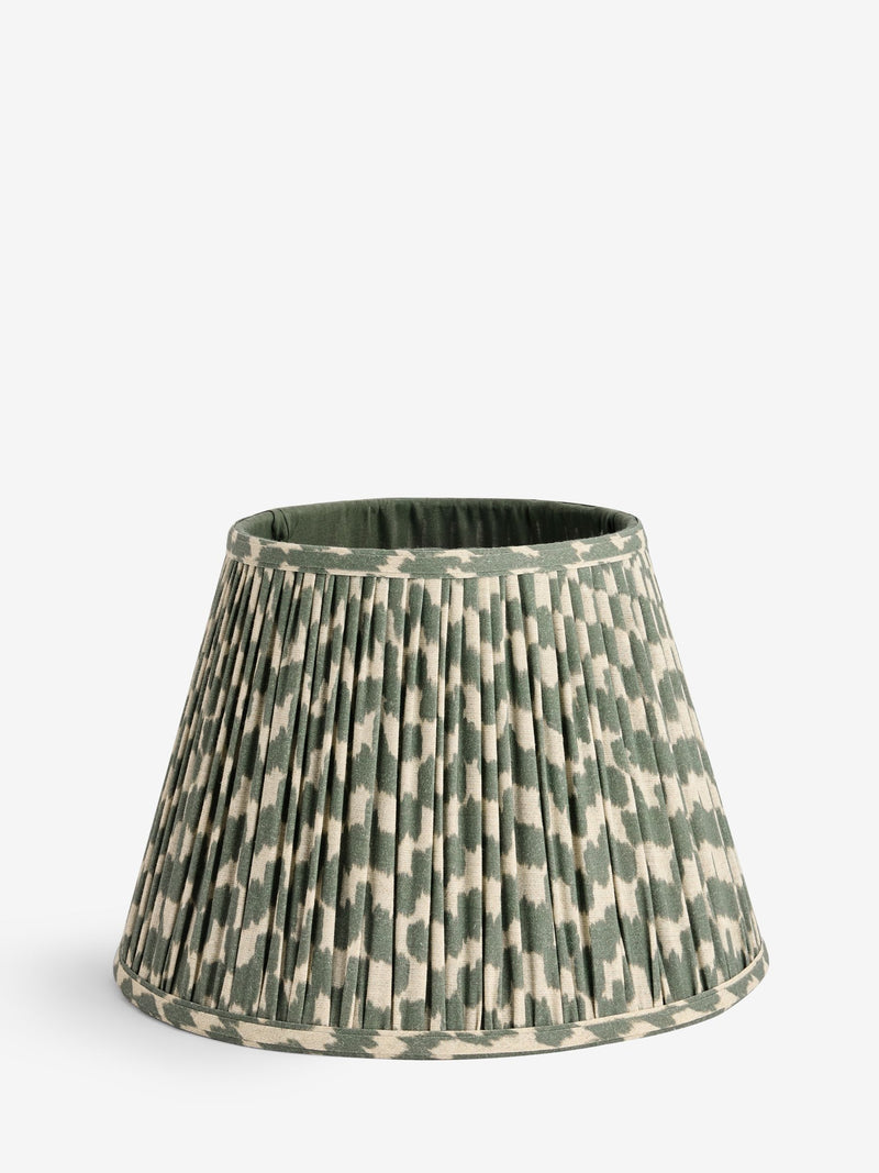 Green mosaic pleated lamp shade for home decor, UK version