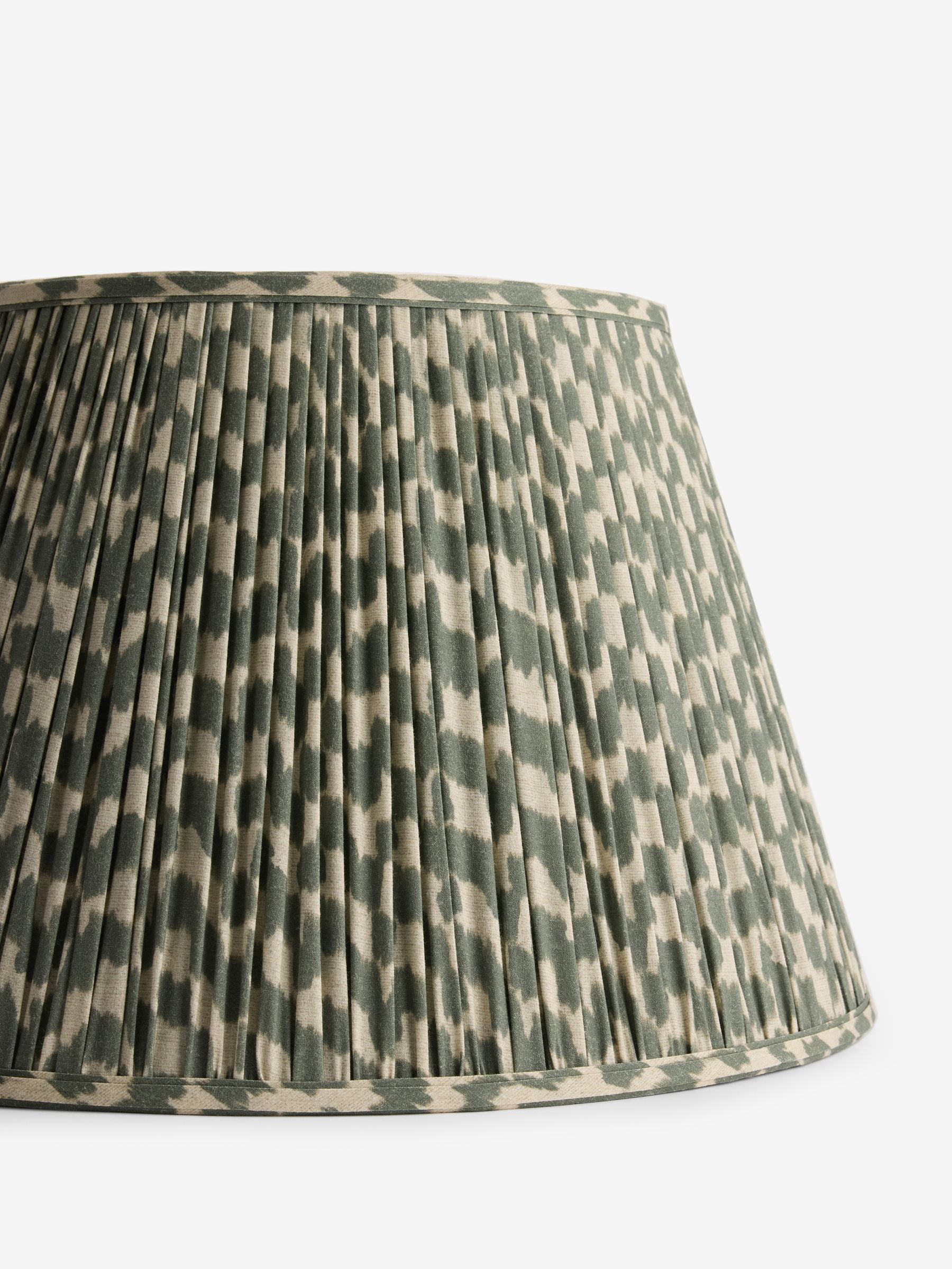 Green mosaic pleated lamp shade for home decor, UK version