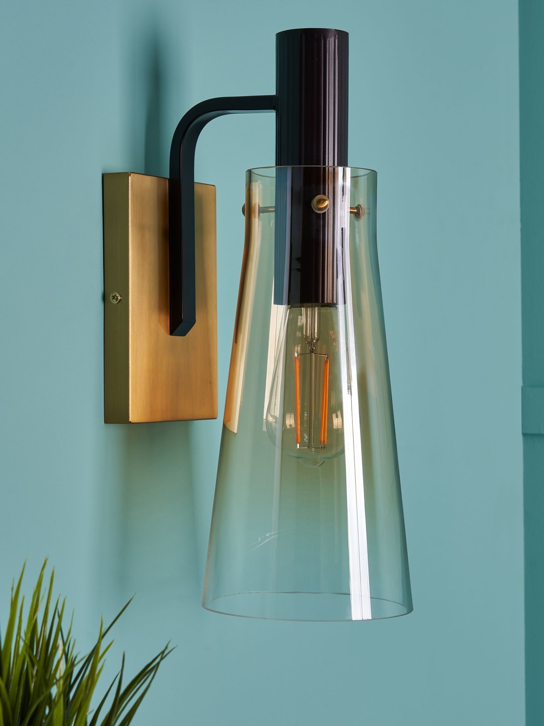 Visconte by BHS Champagne Gold Atrani large wall light (British brand)