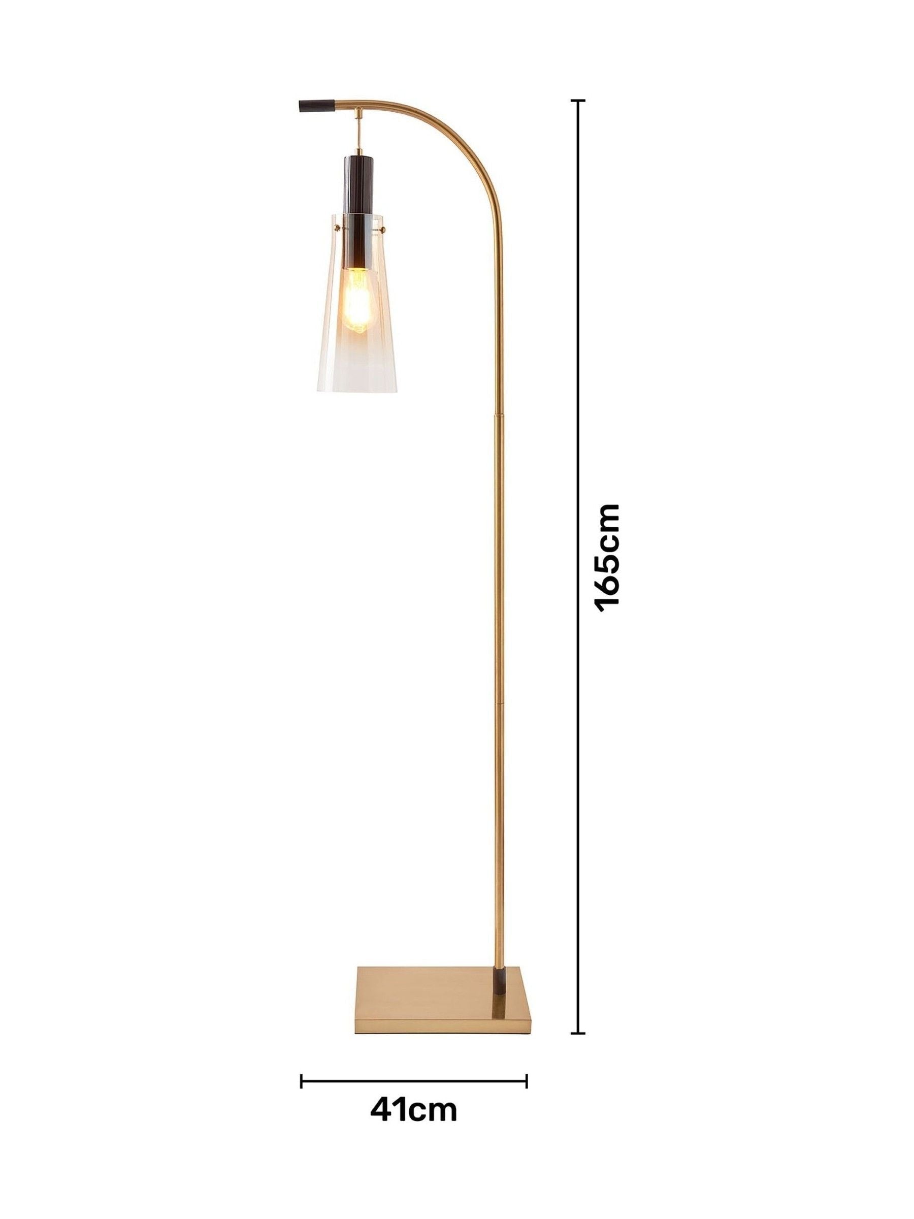 BHS Champagne Gold Atrani floor lamp, UK version