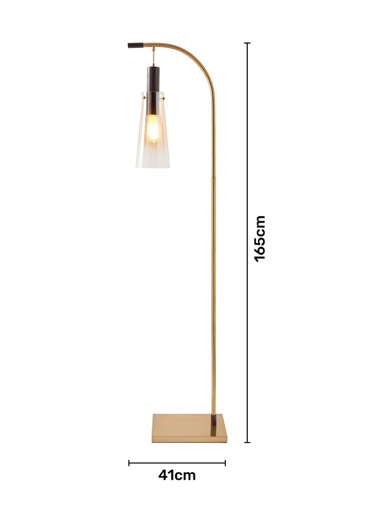 BHS Champagne Gold Atrani floor lamp, UK version