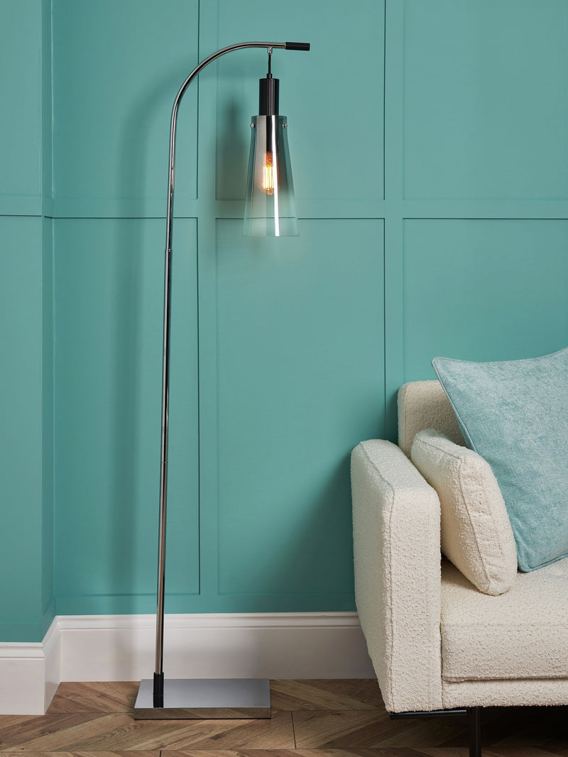 BHS Visconte Champagne Gold Atrani Floor Lamp