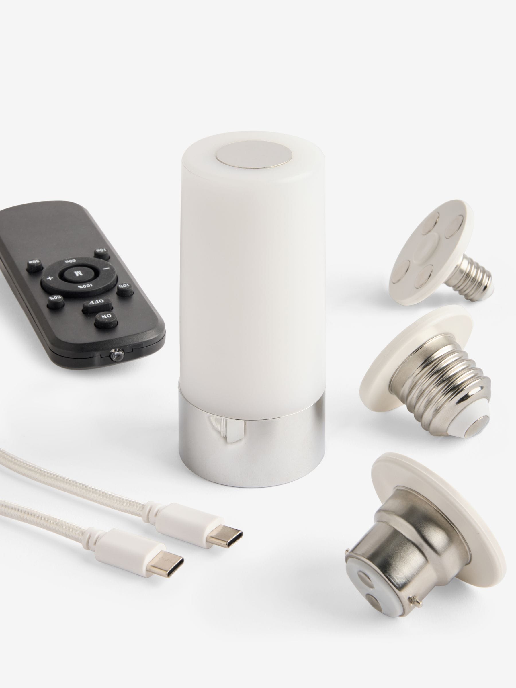2W rechargeable LED bulb with remote and touch control, UK version