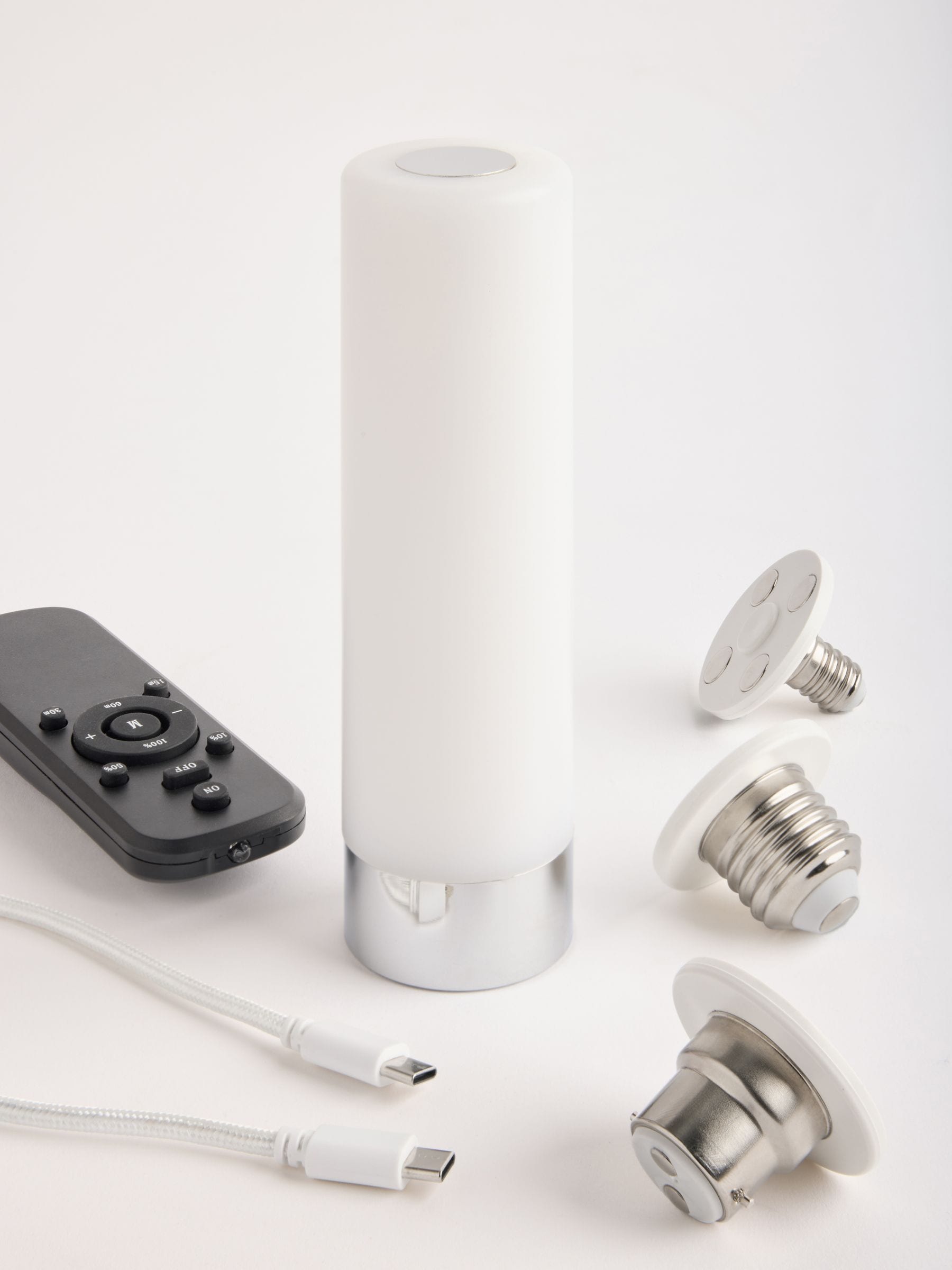 3W rechargeable LED light bulb with remote control, imported from the UK