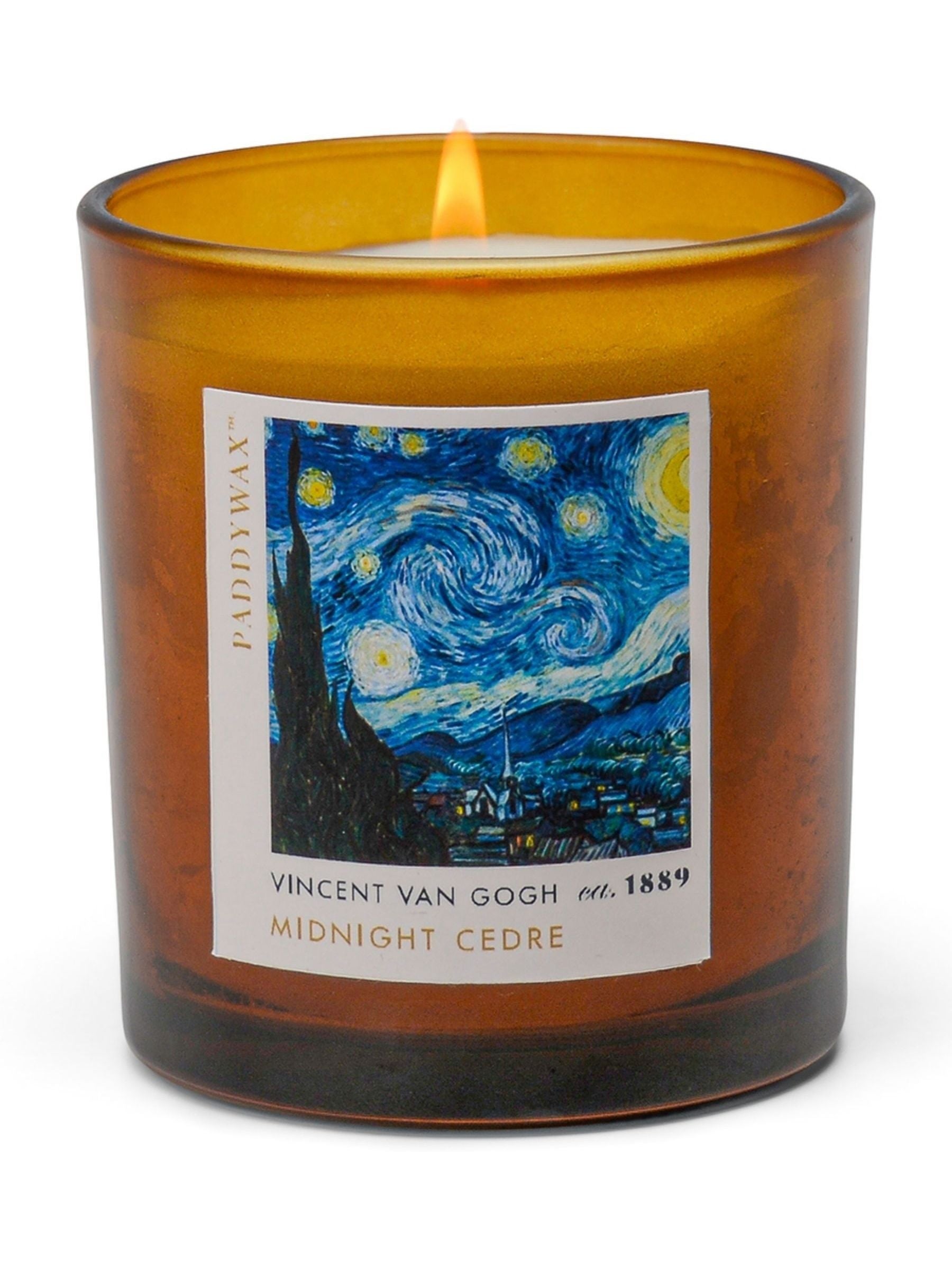 Paddywax Impressionist 6oz 170g Van Gogh ' The Night' Glass Candle