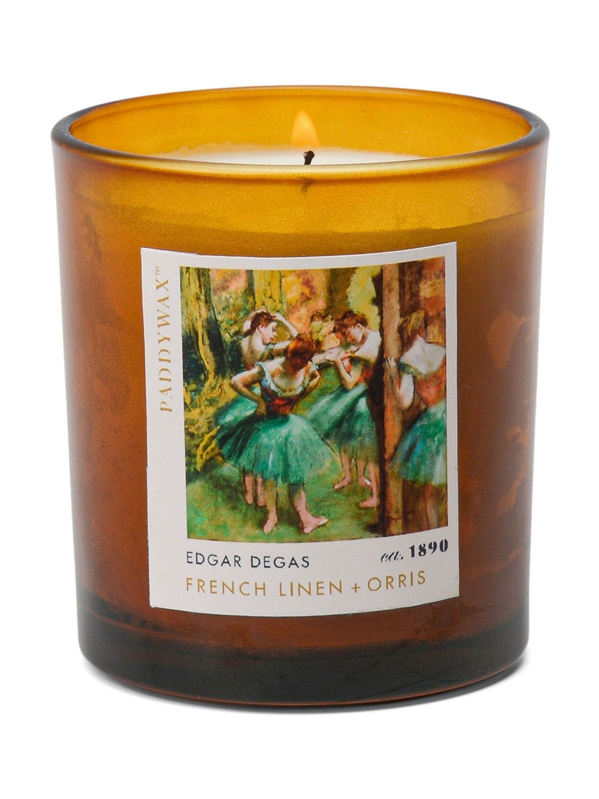 Paddywax Impressionist Degas Dancers 'Pink & Green' Glass Candle
