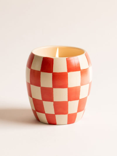 Neste Paddywax Checkmate Rose & Santal Rutet Porselenslys 311g - Kjøp online hos McGrocer