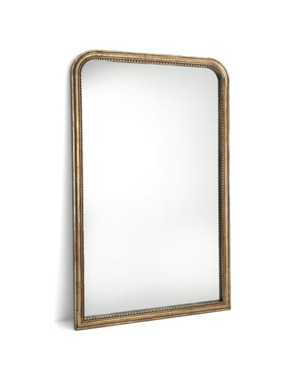 La Redoute Intérieurs Afsan Aged Gold Solid Mango Wood Wall Mirror 160cm x 100cm