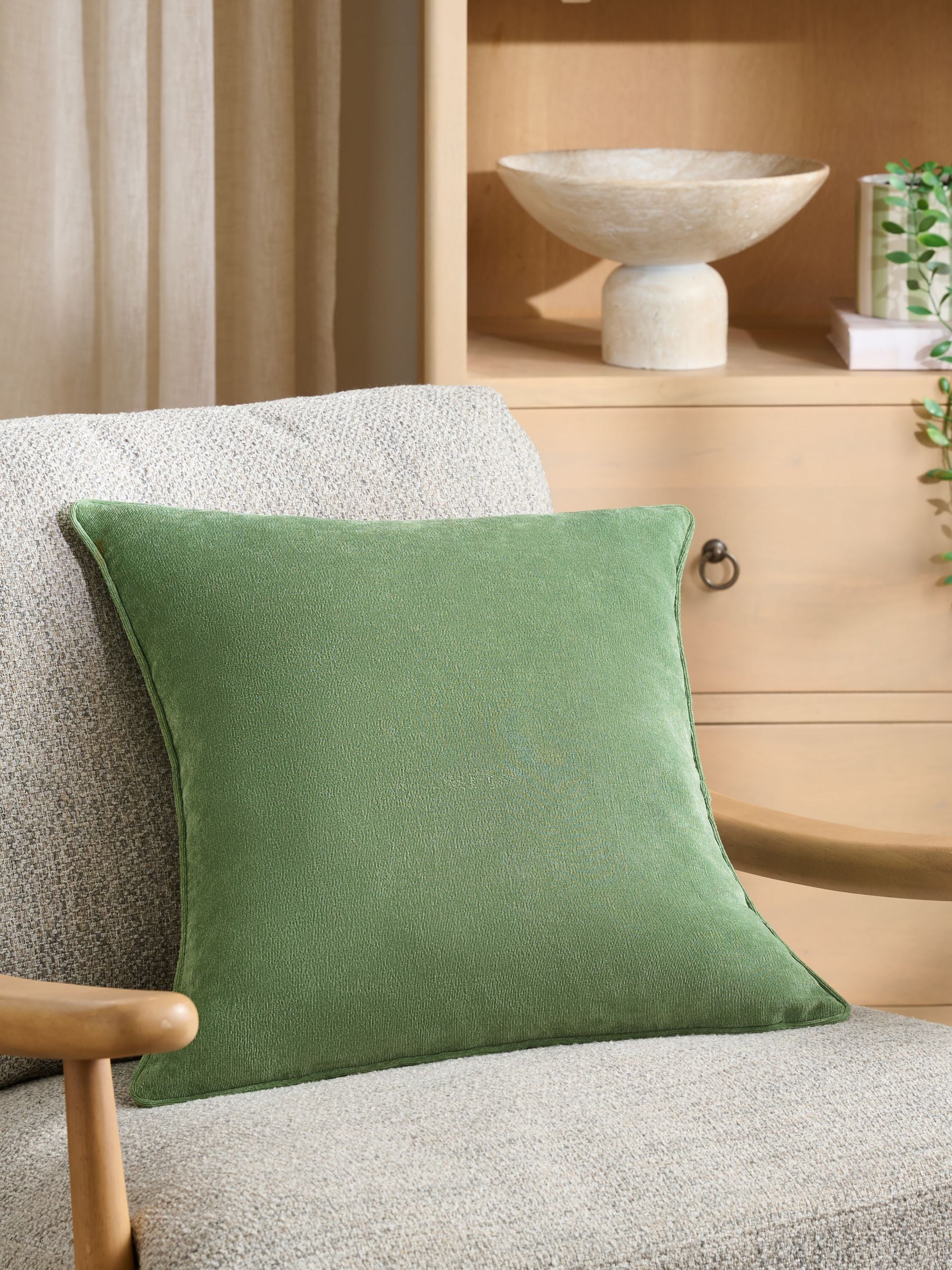 Burnt Orange 59 x 59cm Soft Velour Cushion