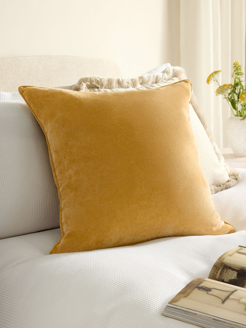 Burnt Orange 59 x 59cm Soft Velour Cushion
