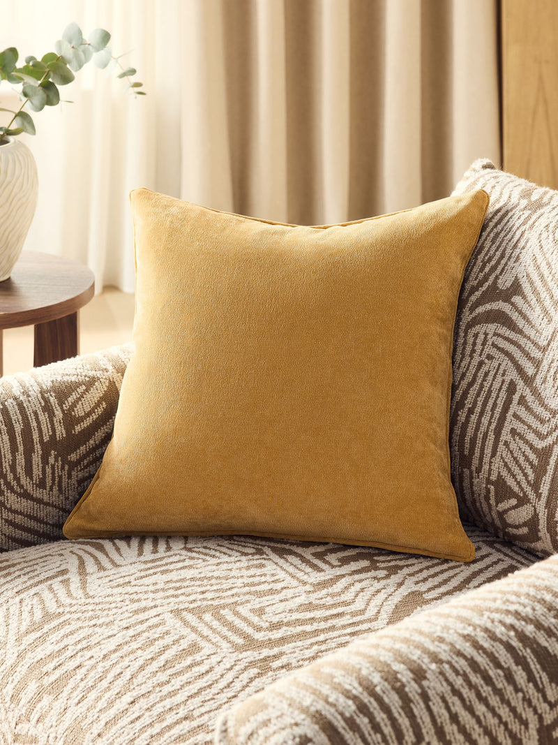 Burnt Orange 59 x 59cm Soft Velour Cushion