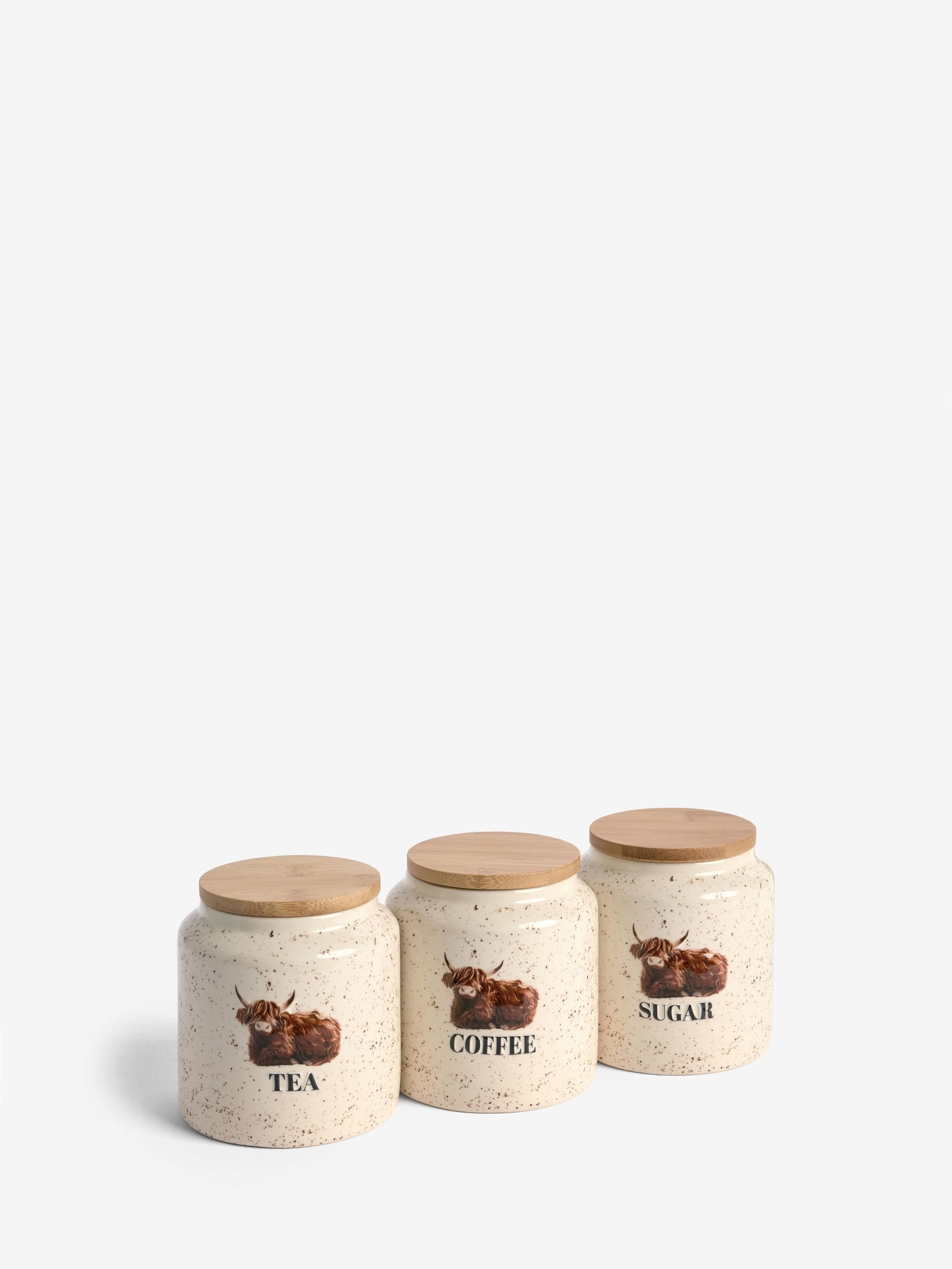 Hamish The Highland Cow ceramic storage jar, UK version