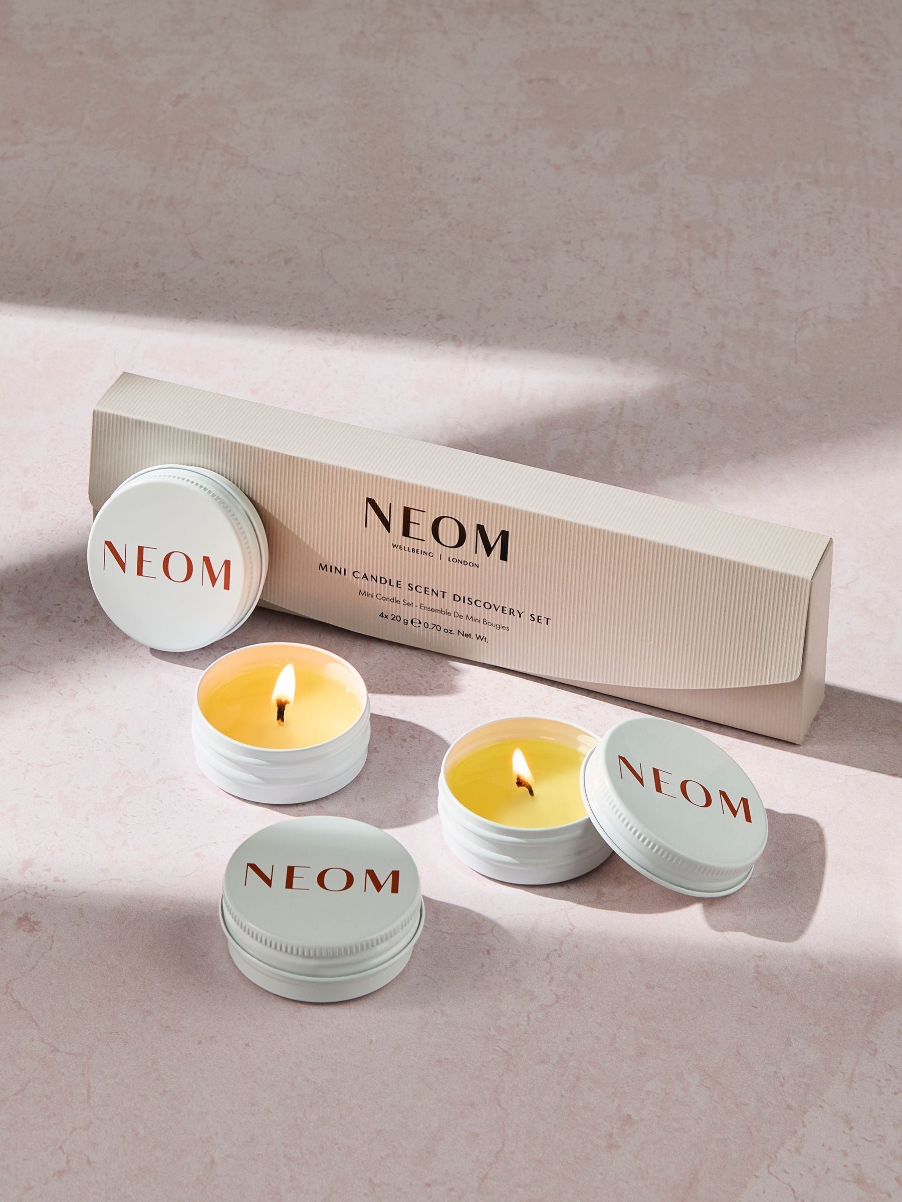 NEOM mini candle scent discovery set - British product