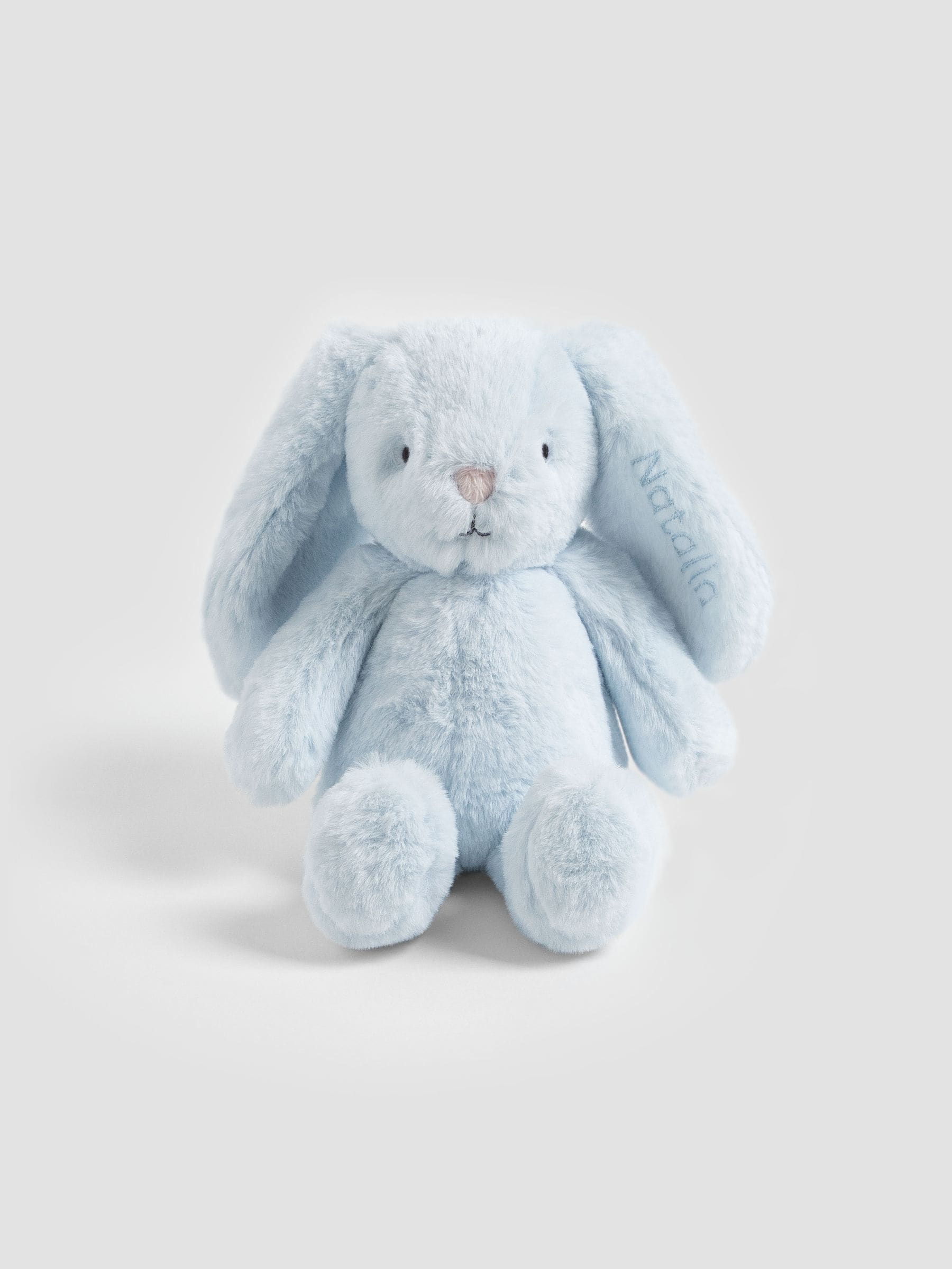 JoJo Maman Bébé blue bunny plushie personalised small 20cm, imported from the UK